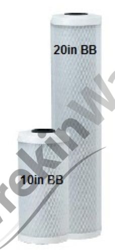CBC-20BB High Flow Carbon Block 20in - 0.5 micron rated Filter (HF97)